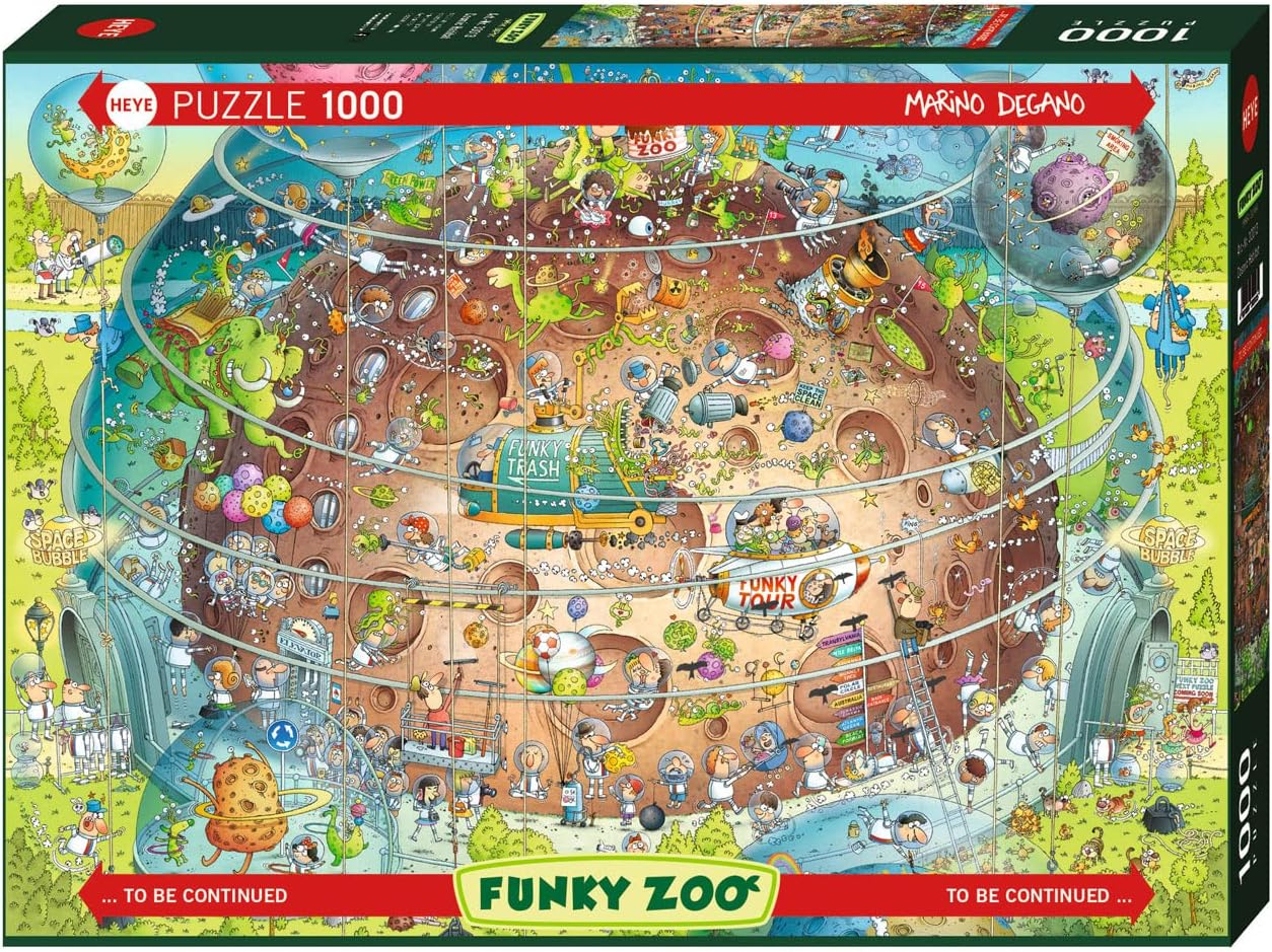 Heye Funky Zoo Cosmic Habitat Puzzle (1000 Pieces) image number 2