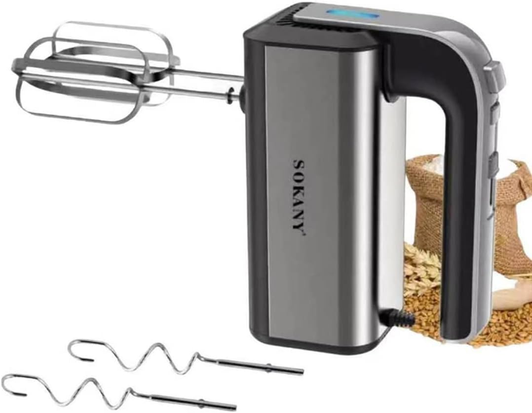 SOKANY SK-6651 Electric Kitchen Mixer, Hand Mixer with 2 Whisks and 2 Dough Hooks, 5 Speed, Stainless Steel Mixer with Eject Button (SK-6651) image number 4