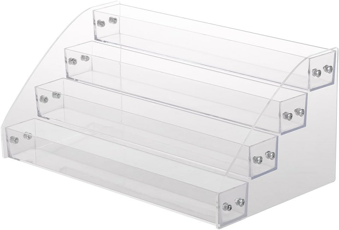 Nurnesy Clear Nail Polish Colour Organiser Holder Rack Shelf 2/3/4/5/6/7 Animal Acrylic Tattoo Ink Essential Oil Display Stand (#3 (Fourth Level)) image number 3