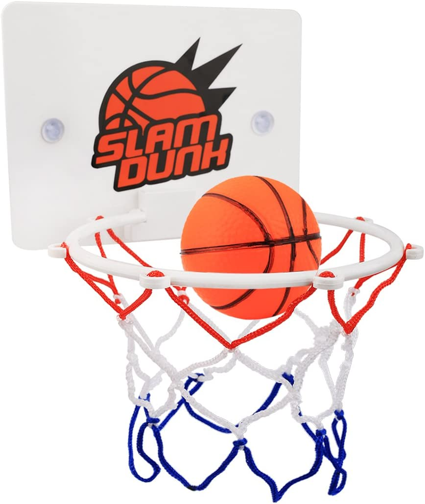 Congerate Slam Dunk Bedroom Bathroom Toilet Office Desktop Mini Basketball Decompress Game Gadget Toy Home Decor for Kid Education Pet Play and Basketball Lovers CPC Certificate image number 1