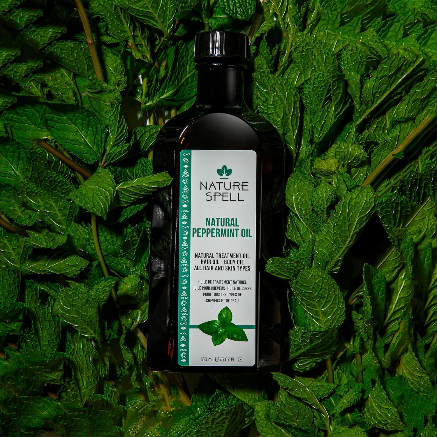 Nature Spell Peppermint Oil for Hair & Scalp, Pre-Diluted Cooling Oil to Refresh Roots and Support Stronger Strands, for All Hair Types, Vegan, 150Ml image number 3