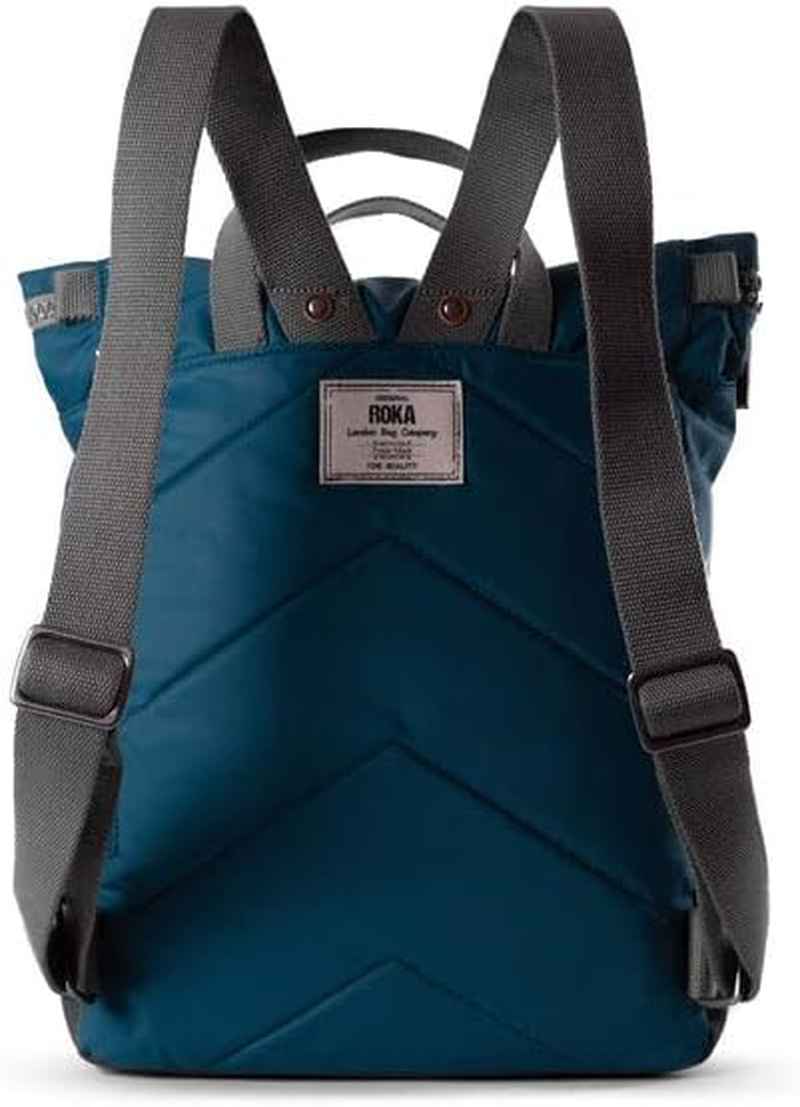 Roka London Canfield B Small Sustainable Nylon Backpack - Canal image number 3