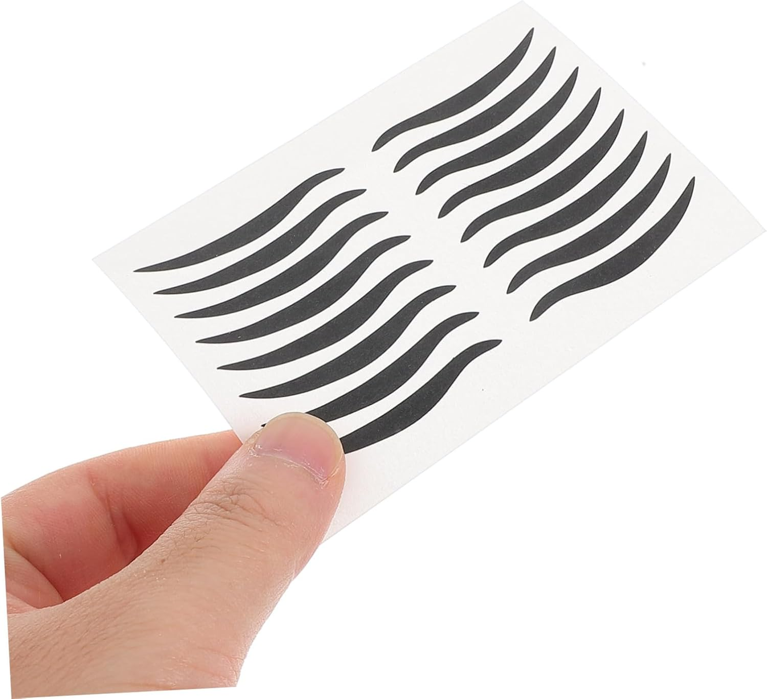 WRITWAA 80 Pairs Reusable Eyeliner Stickers for Eye Makeup Accessories Lightweight Comfortable Fit Temporary Eye Liner Stickers image number 2