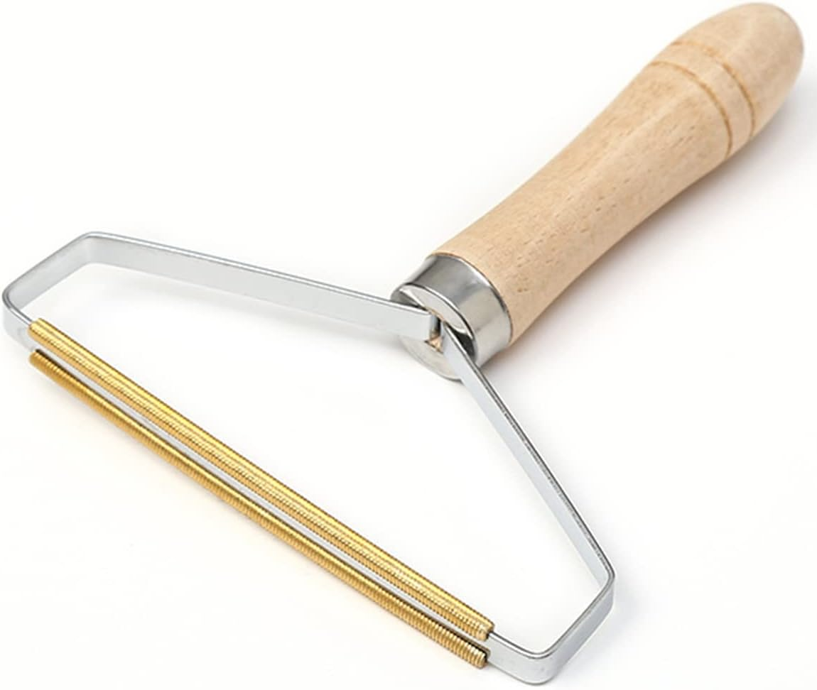 Tongke Pet Hair Remover, Lint Shaver, Lint Remover, Reusable Double Sided Lint Roller with Beech Wooden Handle, Easy to Clean Dog Hair & Cat Hair Dust in Carpets image number 4