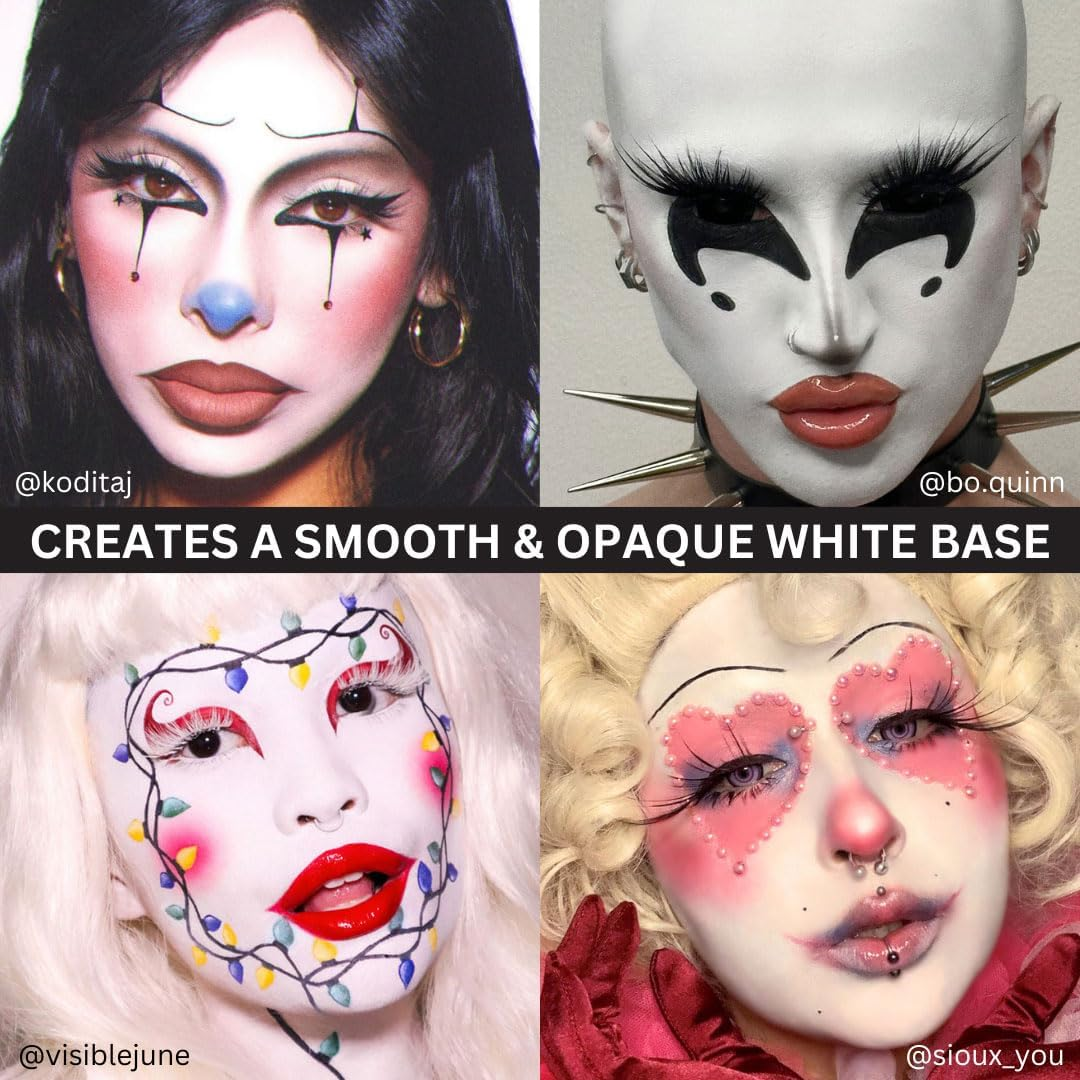 Mehron Makeup Setting Powder | Loose Powder Makeup | Loose Setting Powder Makeup Perfect for Halloween 1 Oz (28 G) (Ultra White) image number 1