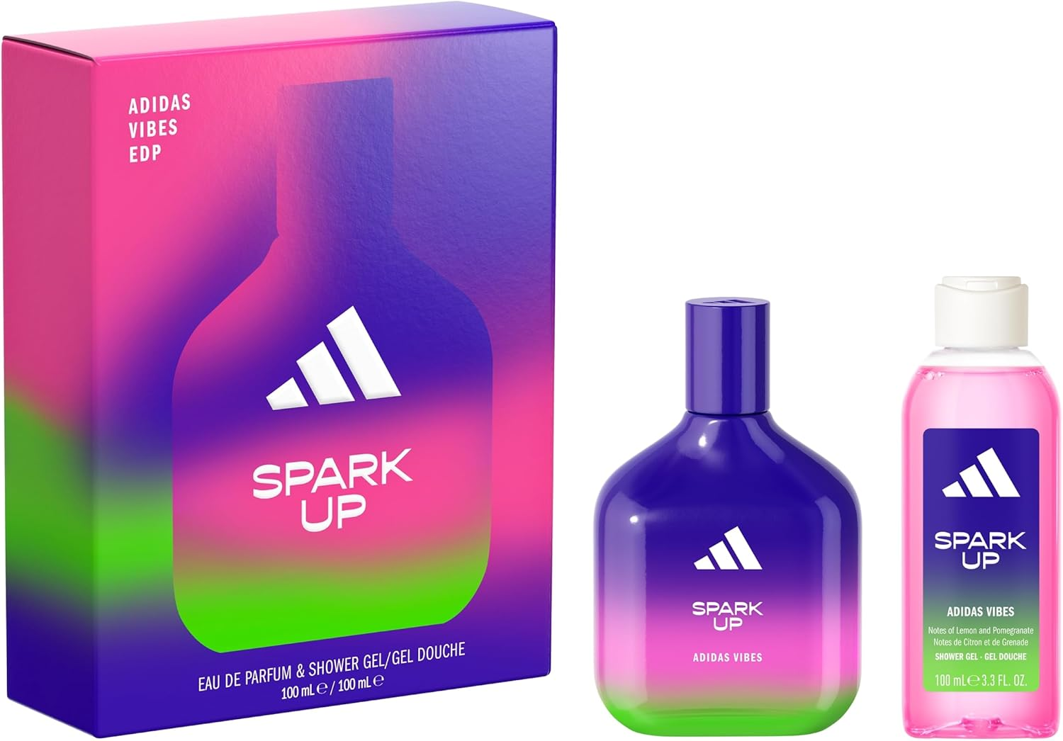 Adidas Vibes Giftset Including Spark up Eau De Parfume and Shower Gel image number 1