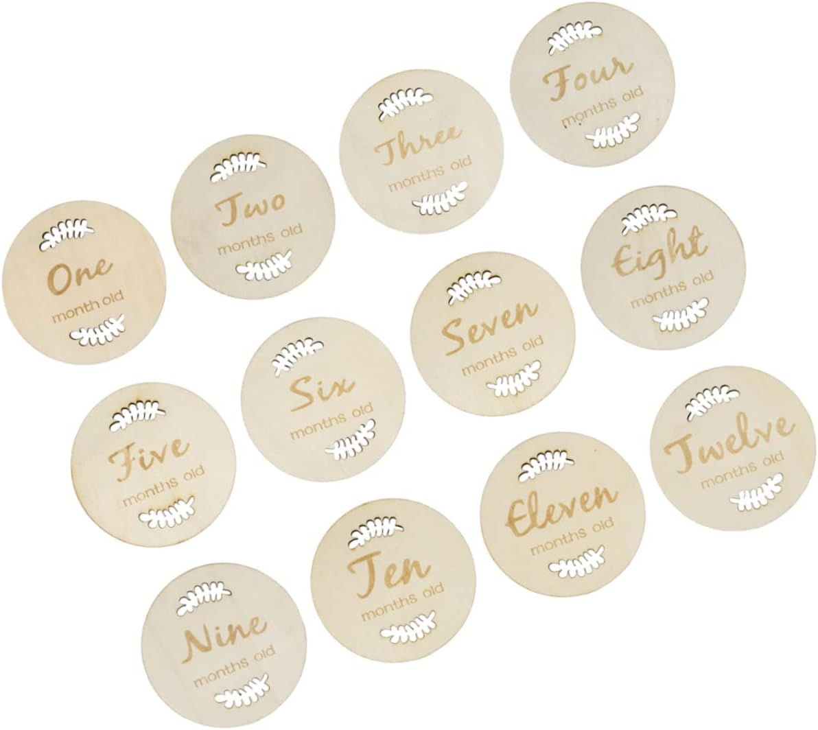 ERINGOGO Creative Milestone Cards Monthly Growth Tracking for Newborns for Photo Props and Showers Unique Designs for Media image number 3