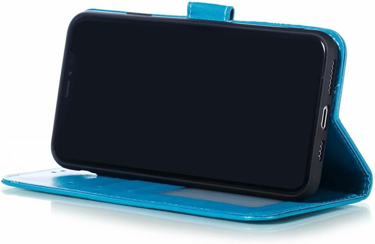 Shingtomua for Iphone 11 Case Wallet with Card Holder Kickstand Magnetic Soft Leather Flip Fold Case for Iphone 11 Cover (Blue, Iphone 11) image number 3