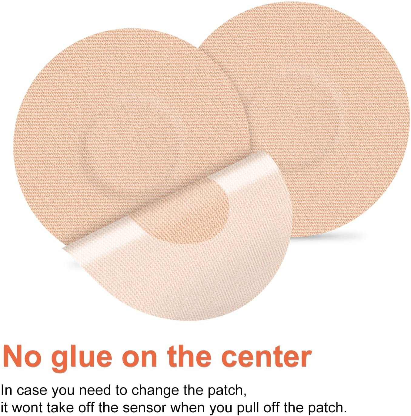 Freestyle Libre Sensor Covers 25Pack Waterproof Liber Sensor Adhesive Patches Flesh Flexible CGM Patches without Glue in the Center-Enlite-Guardian-Freestyle Libre 14 Day Sensor Patches image number 6