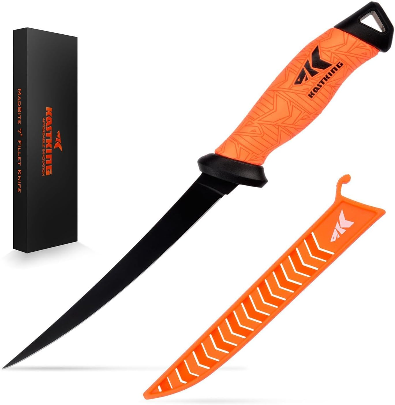 Kastking Speed Demon Pro Fillet Knife - Razor Sharp G4116 German Stainless-Steel Blade, Professional Level Knives for Filleting and Boning, Non-Slip Handles, Includes Protective Sheath image number 3