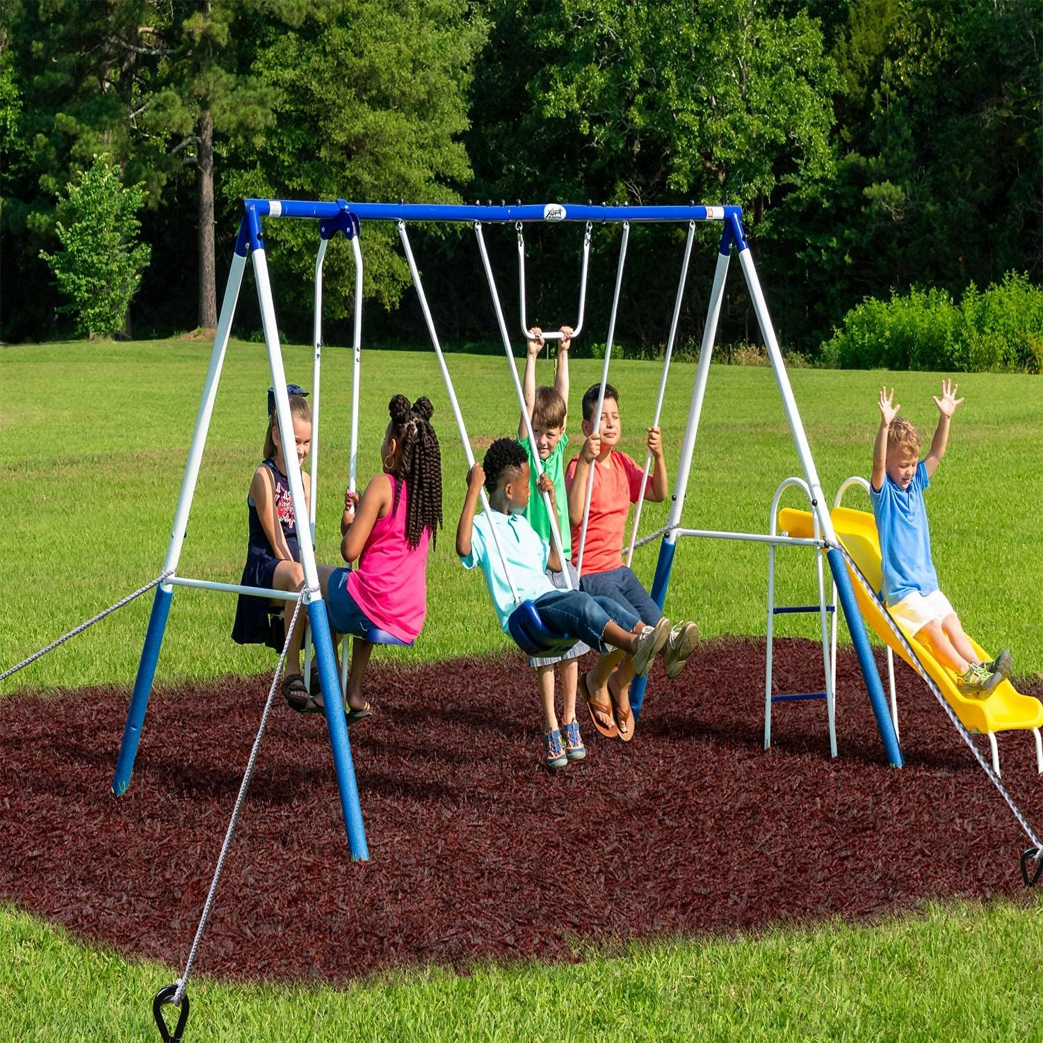 Jayzod 18 Inch Spiral Earth Ground Heavy Duty Shed Anchor Kit Ideal as Dog Tie Out Stake Securing Animals, Tents, Canopies, Sheds, Car Ports, Swing Sets,4Pack,Adapter Was Not Included