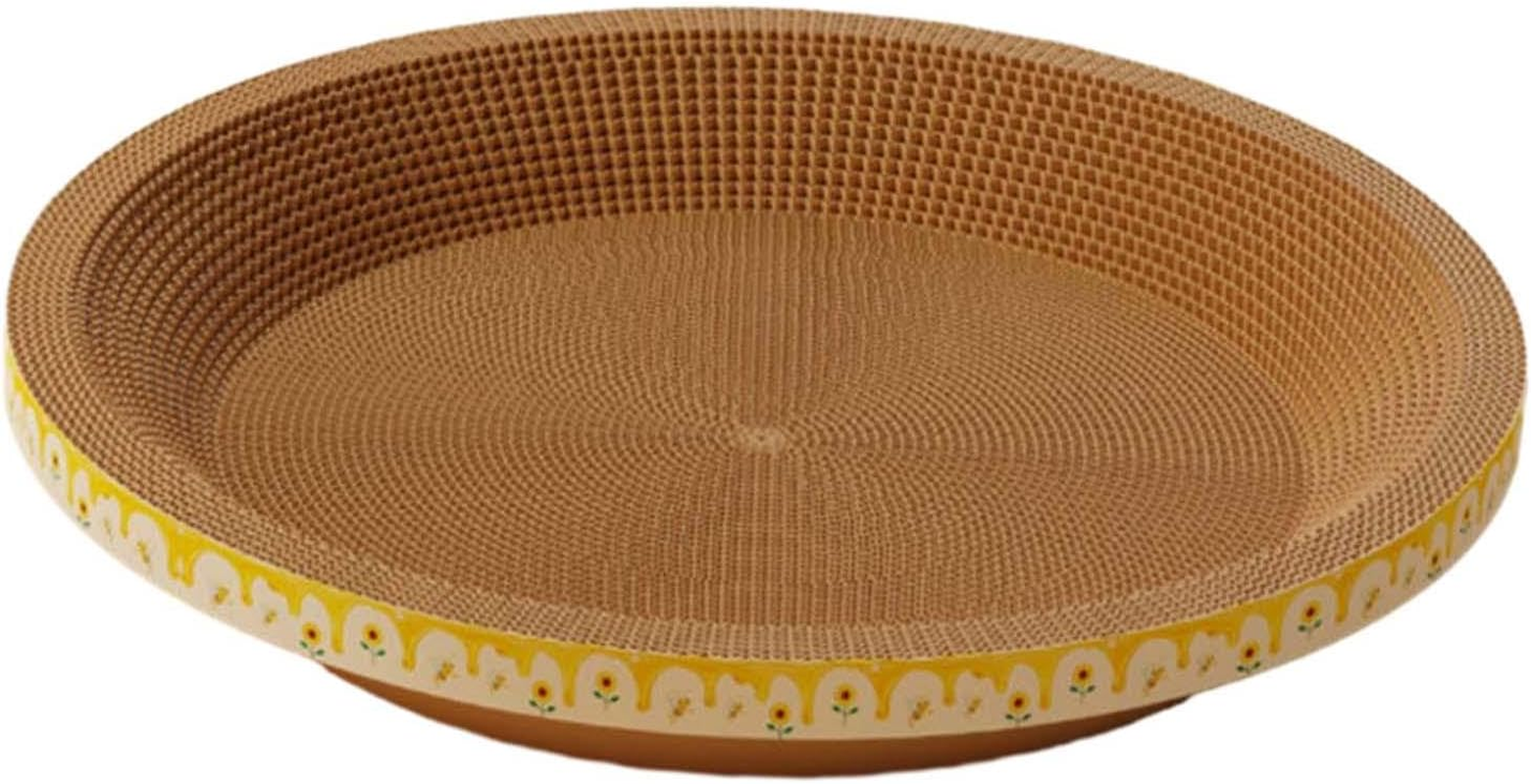 Yuksok Circular Cat Scratching Mat Cozy Bed for Feline Companions, 55Cmx10Cm image number 2