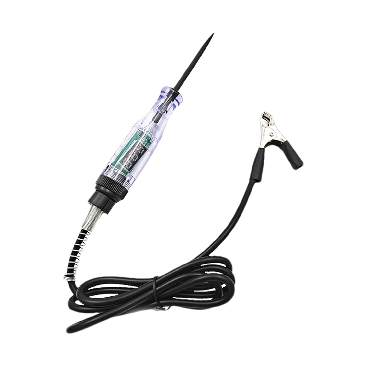 Automotive Test Light | Car Digital Electric Pen,Steel Probe and Alligator Clip, Car Voltage Circuit Tester for Car Vehicle Fuses and Battery Voltage