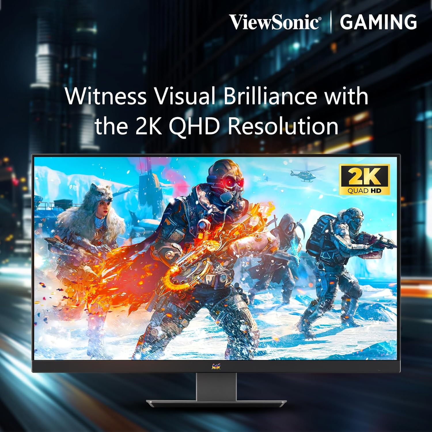 Viewsonic VX2758A-2K-PRO-4 27 Inch Gaming Monitor, QHD 2560X1440P, IPS, 180Hz 1Ms, AMD Freesync and NVIDIA G-Sync Compatible, HDMI & Displayport, Height/Tilt/Swivel/Pivot Ergonomic