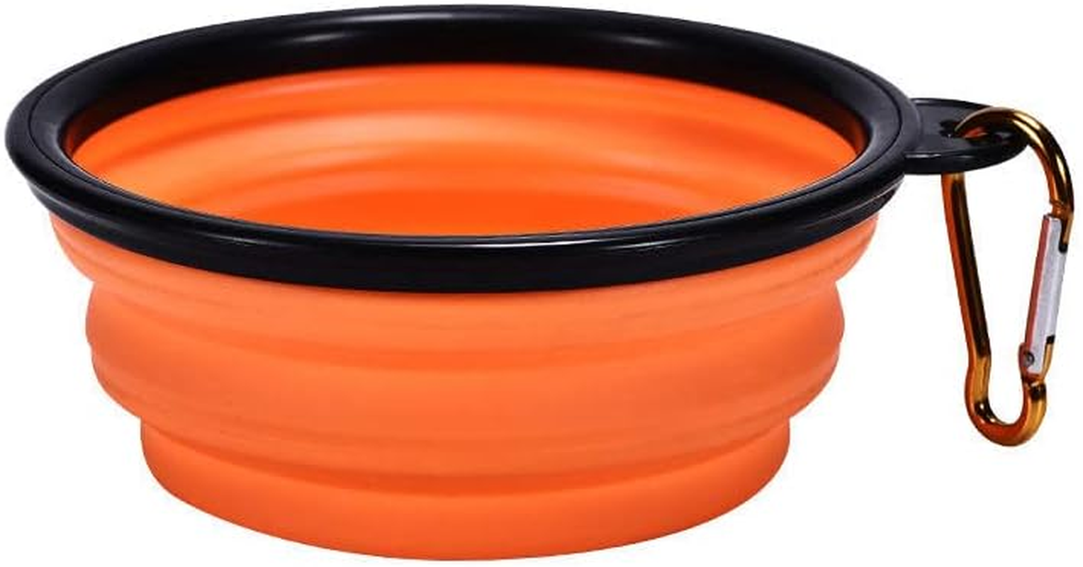 AIMALL Portable Foldable Pet Bowl Collapsible Silicone Food Water Feeder Dog Cat Cup, Easy to Carry for Outdoor Activities