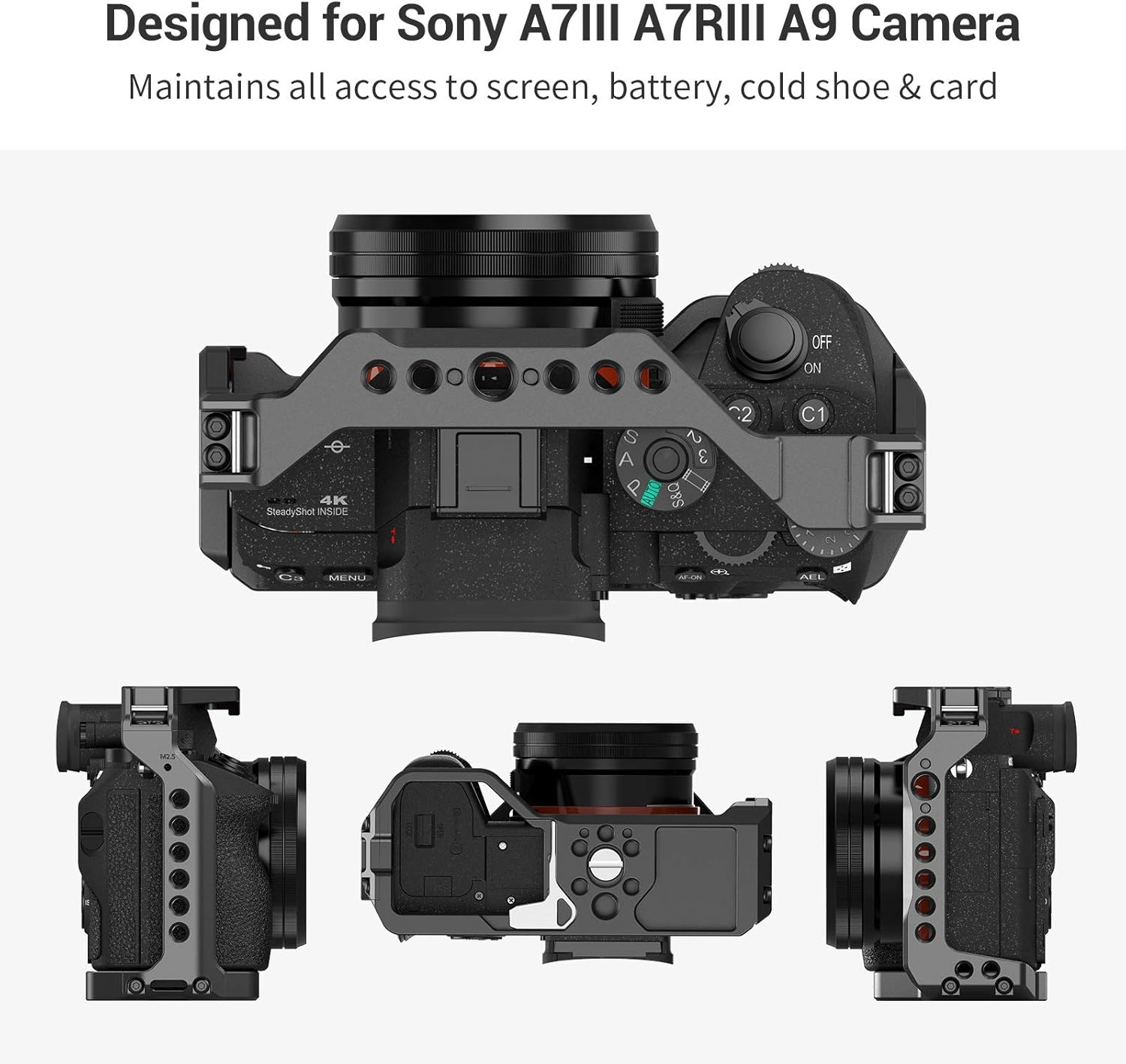 Smallrig A7III A7RIII Camera Cage for Sony A7 III A7R III A9-2918