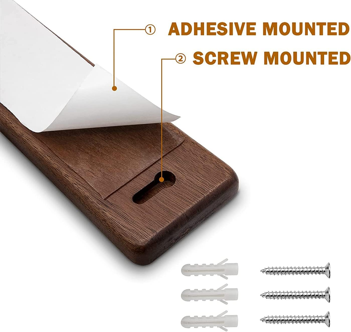 HOSHANHO Magnetic Knife Holder Magnetic for Wall Magnetic Knife Holder Wooden Knife Holder for Utensils and Storage Magnetic Tools 25 Cm image number 3