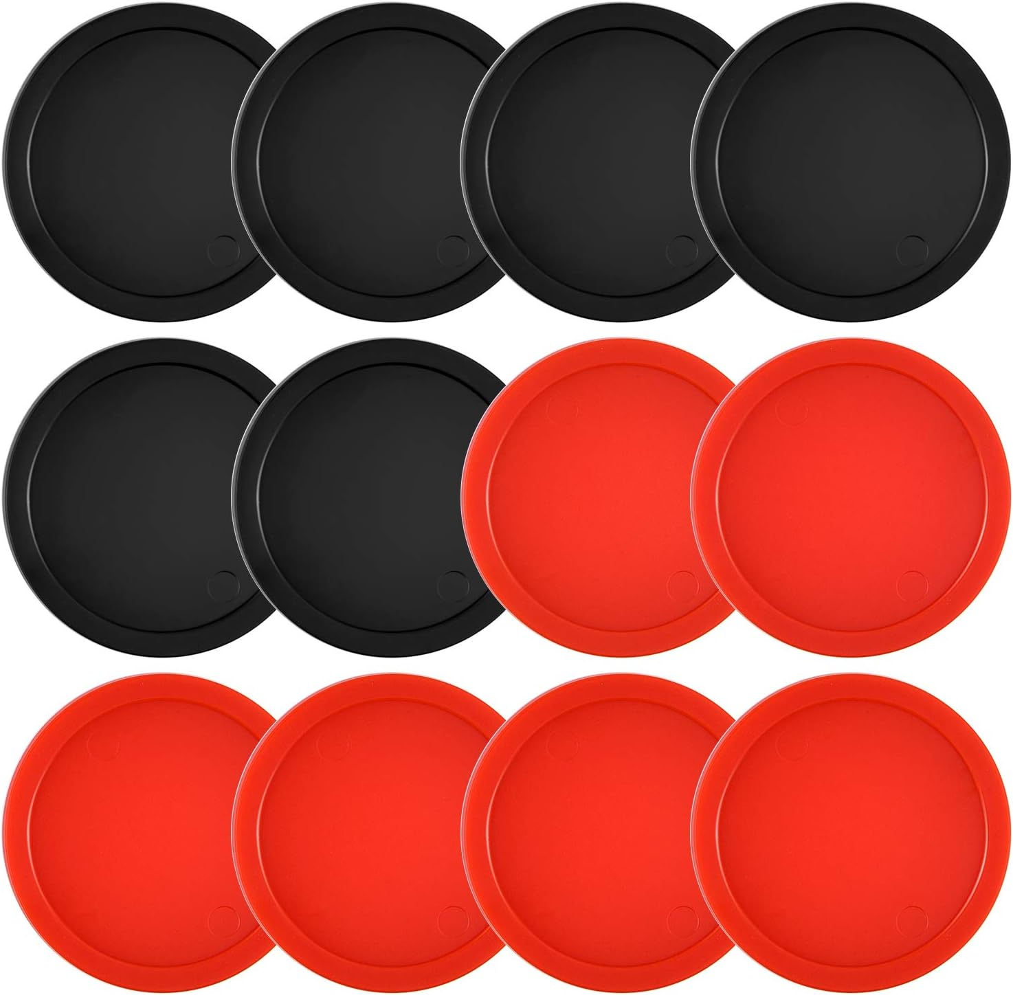 Coopay 12 Pieces Home Air Hockey Pucks 2.5 Inch Heavy Pucks for Game Tables Equipment Accessories, 13 Grams