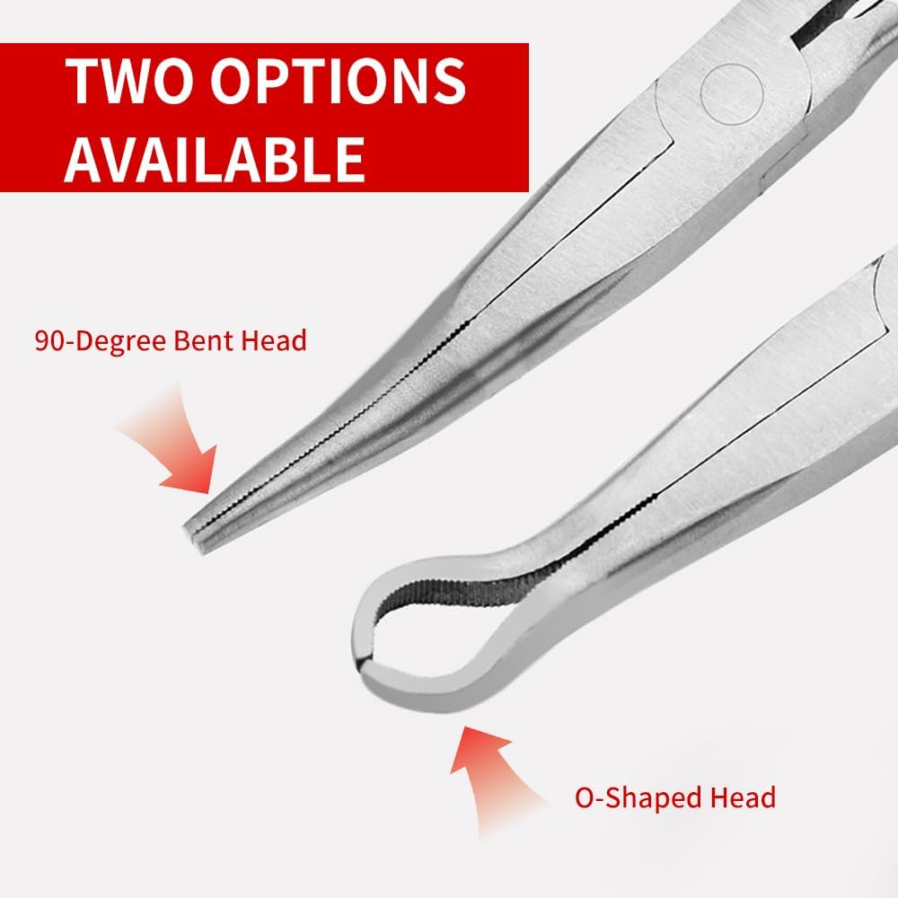 11'' Extra Long Reach Spark Plug Pliers with Ring Head, 280 MM Long Nose Pliers Car Spark Plug Wire Removal Pliers image number 1