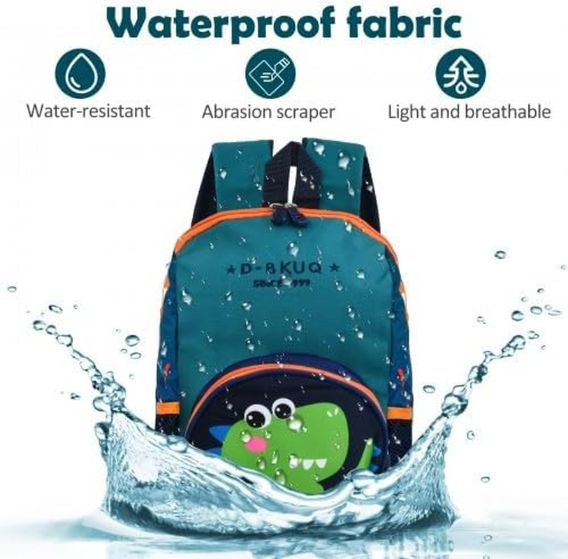 Kids Backpack, Preschool Backpack, Toddler Backpack with Chest Strap, Dinosaur Children'S Backpack, Adjustable Straps, Kids Travel Bag for Bookbag, Nursery 3-6 Years Old Toddler, Green image number 1