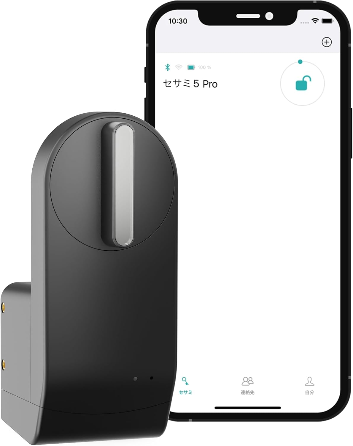 Candy House CANDY HOUSESAME5PRO Sesame 5 Pro, Office, Store, Entrance, Auto-Lock, High Performance, Keys, Smartphone Operation, Alexa Google Home, Applewatch, Remote Support, No Construction Required,