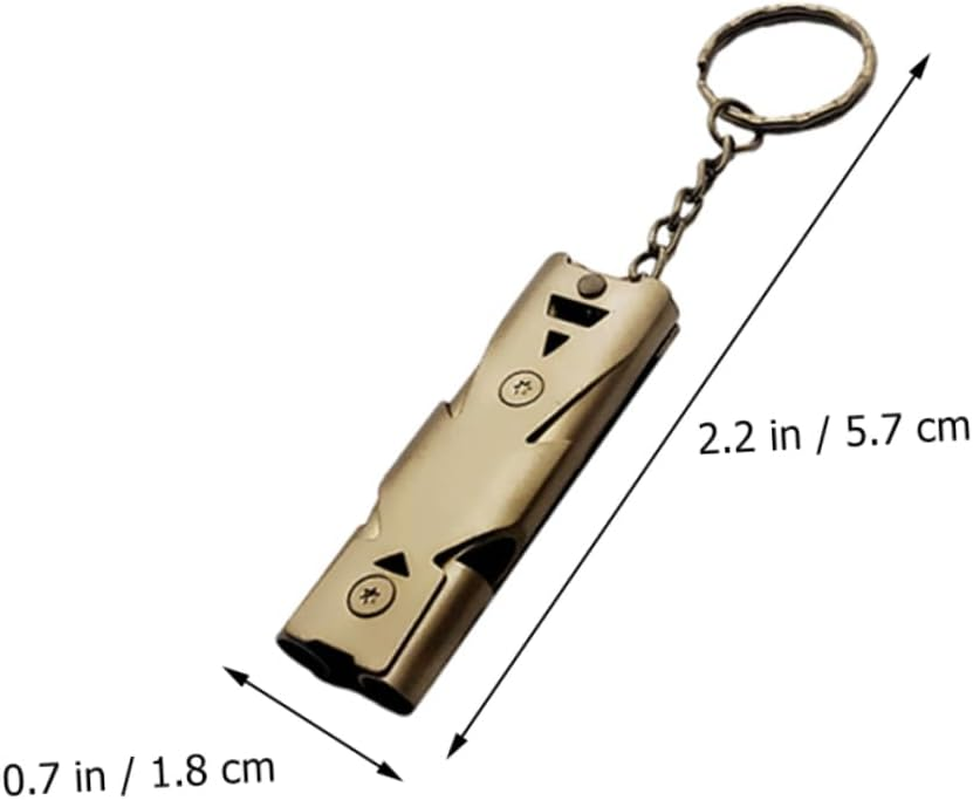KOMBIUDA Double Tube Survival Whistle Loud Outdoor Safety for Sports and Emergency Situations image number 1