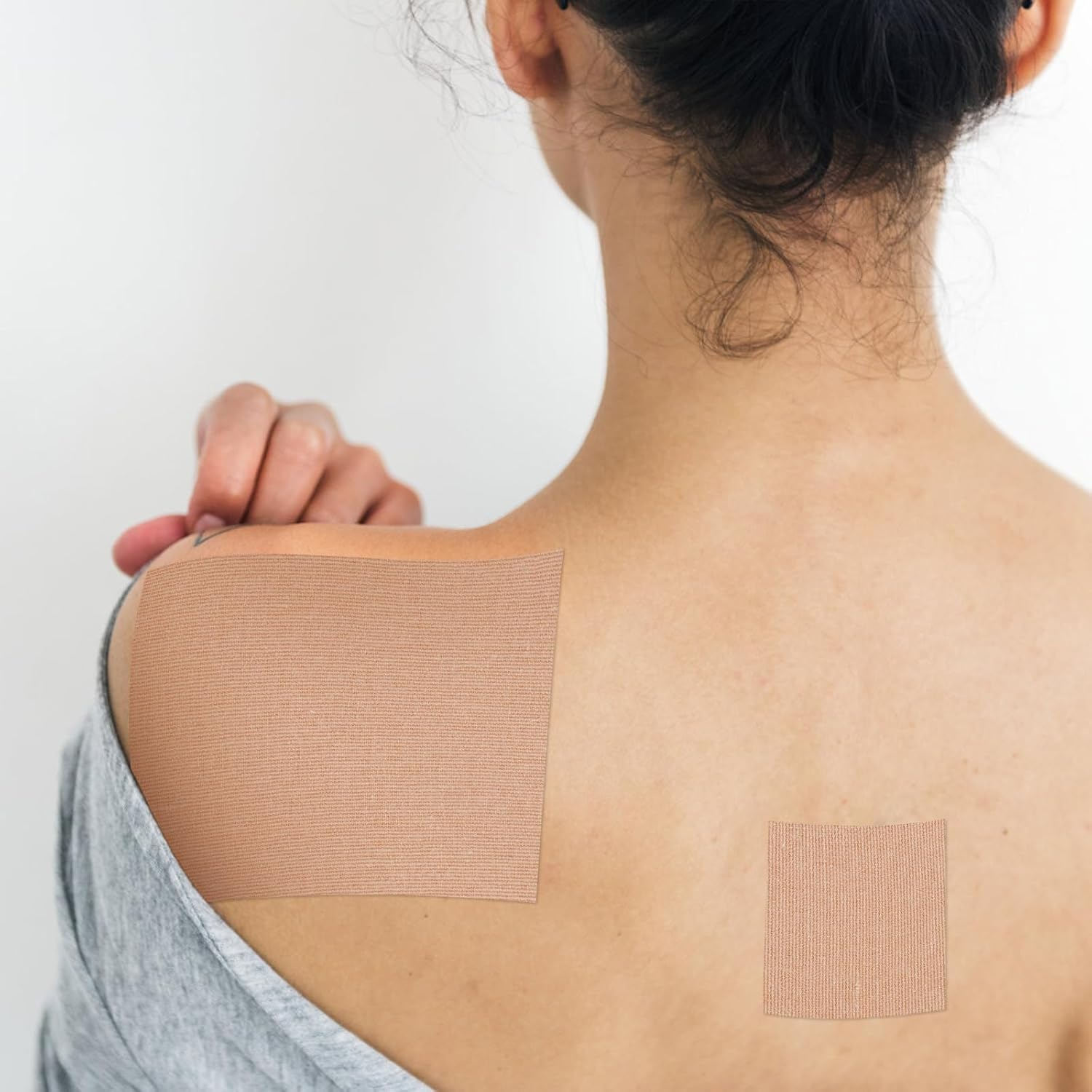 Sekonow Tattoo Cover up Tape, 3.9In X 16.4Ft, Breathable Tattoo Cover up Patch, Ultra Thin Elastic Cuttable Sticker, Ideal for Covering Big Tattoos Scar, Beige image number 6