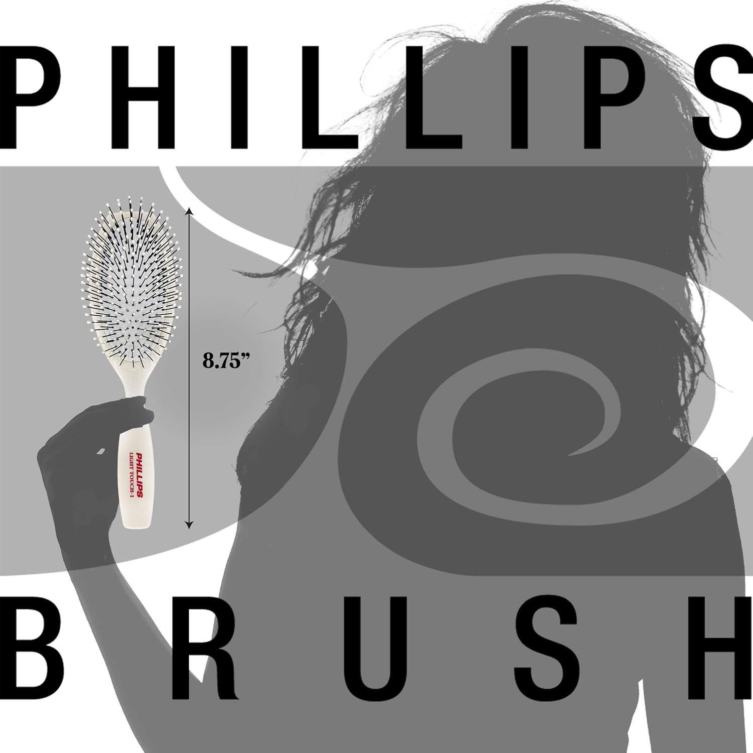 Phillips Brush Light Touch 1 and 2 Oval Cushioned Brush Combo Pack image number 4