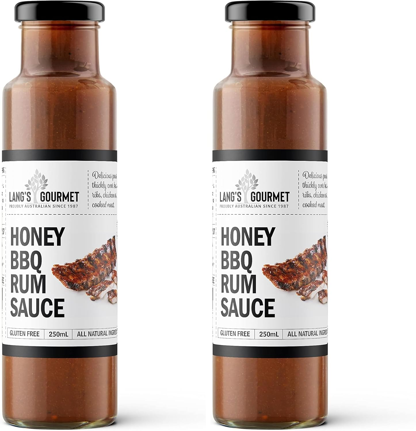 Langs Gourmet Honey BBQ Rum Sauce 250 Ml