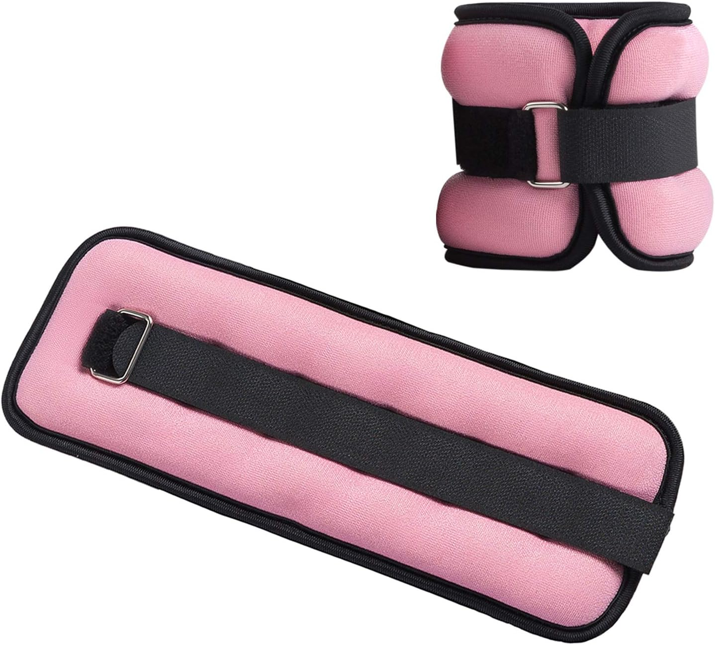 Ankle/Wrist Weights, Small Leg Arm Hand Cuff Weights for Women Kids, Exercise Equipment with Adjustable Straps for Fitness Gym Dancing Walking Jogging Gymnastics Aerobics (1 Pair, 1Lb 2Lb)