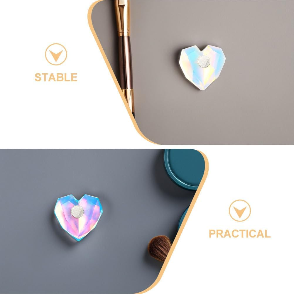 4Pcs Nail Tip Practice Stand: Heart Nail Display Stand - Unique for Realistic Hand Simulation for Training and Display Salon Home and Travel image number 4