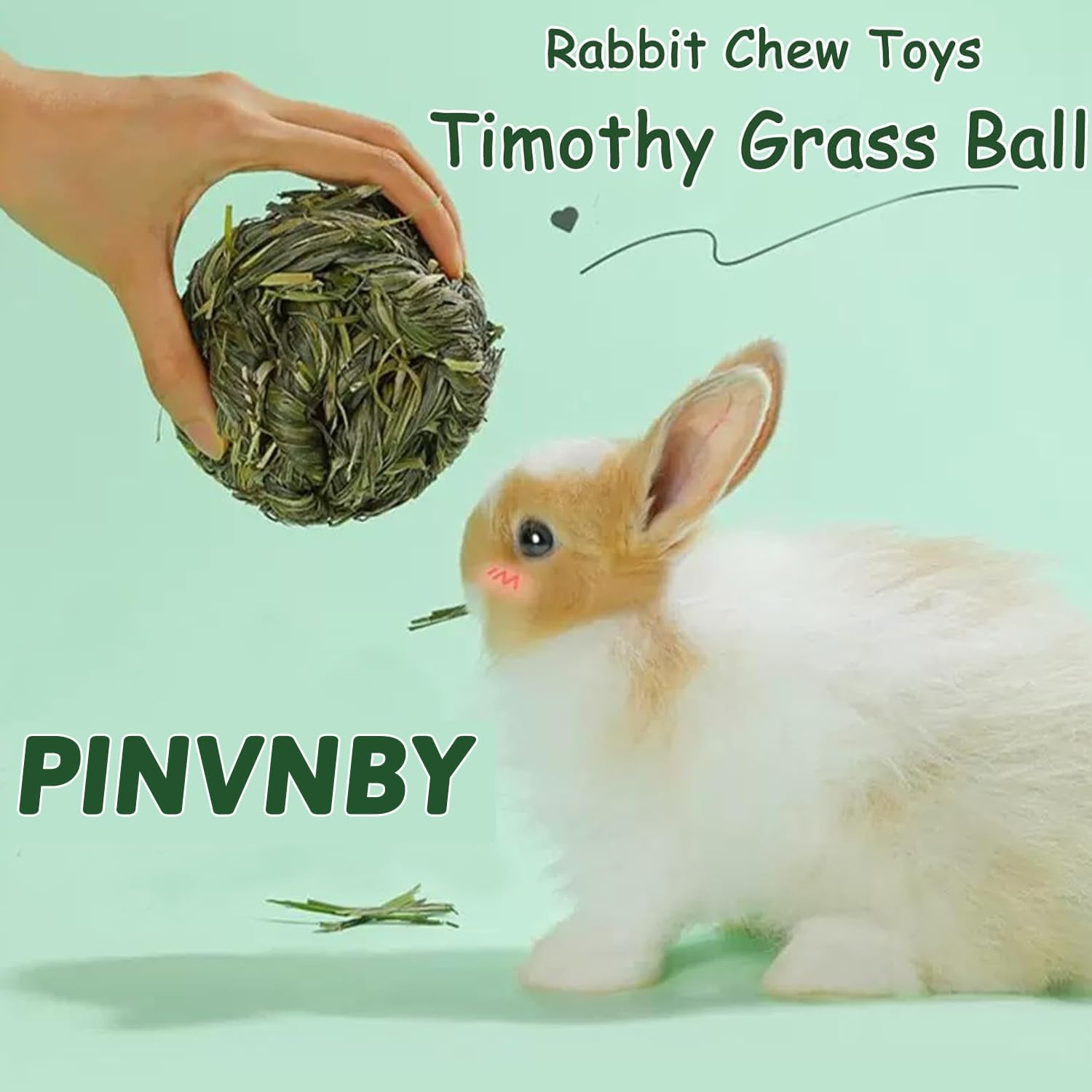 PINVNBY the Rabbit Chews Balls, the Mouth Grinds Small Animals While It Chews Toys the Rabbit, the Hamster, the Guinea Pig image number 6