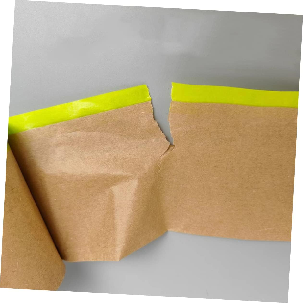 2 Rolls Kraft Masking Film Green Japanese Paper 15 * 11M Heavy Duty Upholstery Shelter Protection Paper Paint Covering Tape for Home Appliances and Furniture image number 1