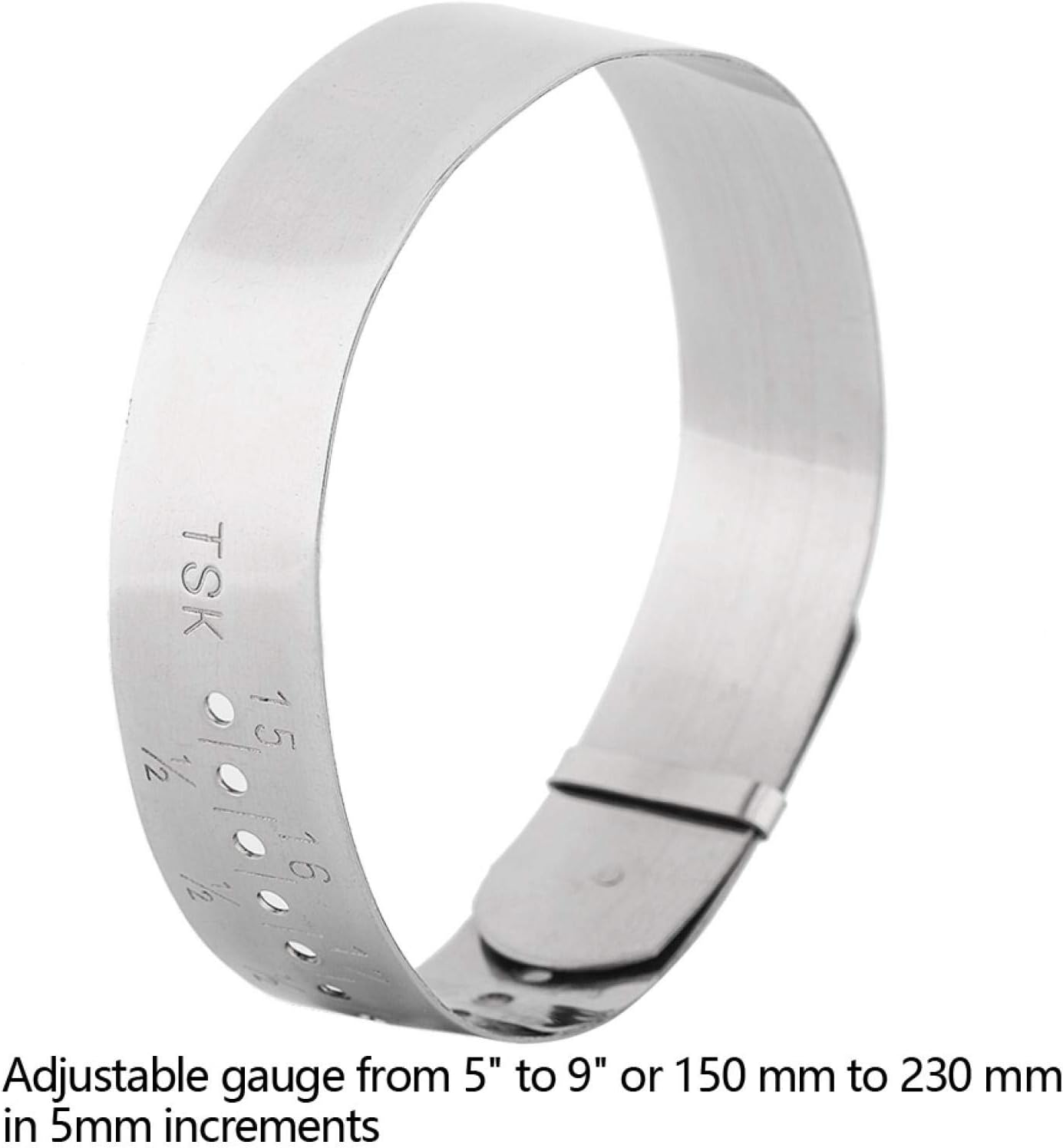 Simple Bracelet Sizing Tool, Bangle Gauge, DIY Bracelet Stainless Steel for Jewelry Making Measuring Wrists image number 3