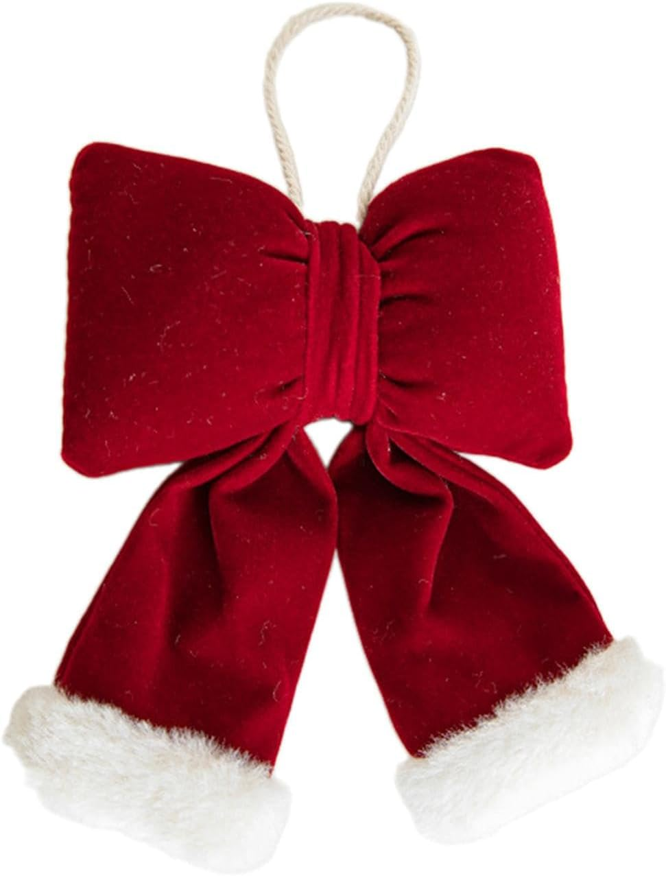 Christmas Bow Hanging Decoration Red Home Decor Celebration Ornament Hanging Pendant for Home Bedroom Window Housewarming, S image number 4
