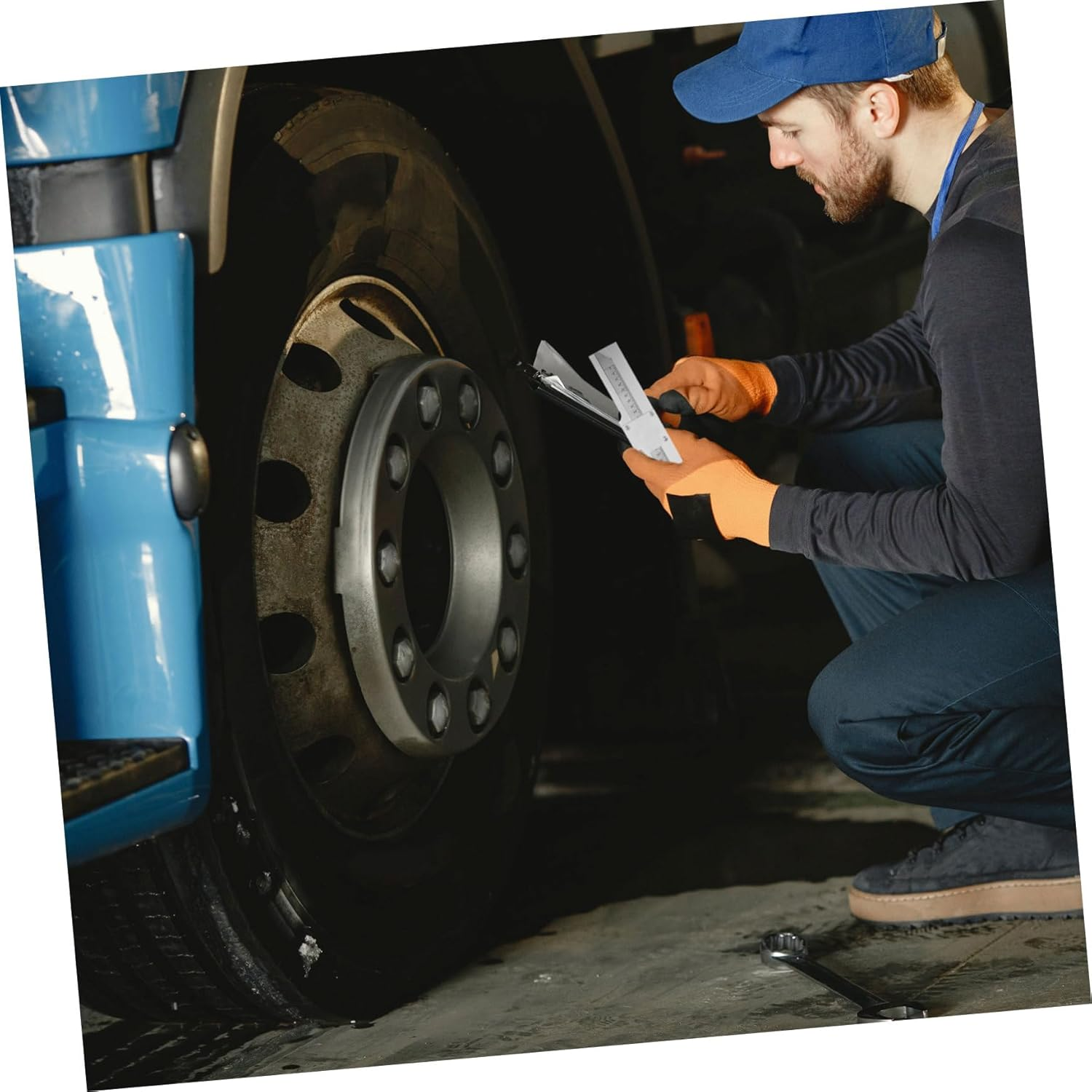 WEKADRIN Tire Depth Gauge Tool Automotive Replacement Instrument Panel Gauges Magnifying for Easy Tire Measurement