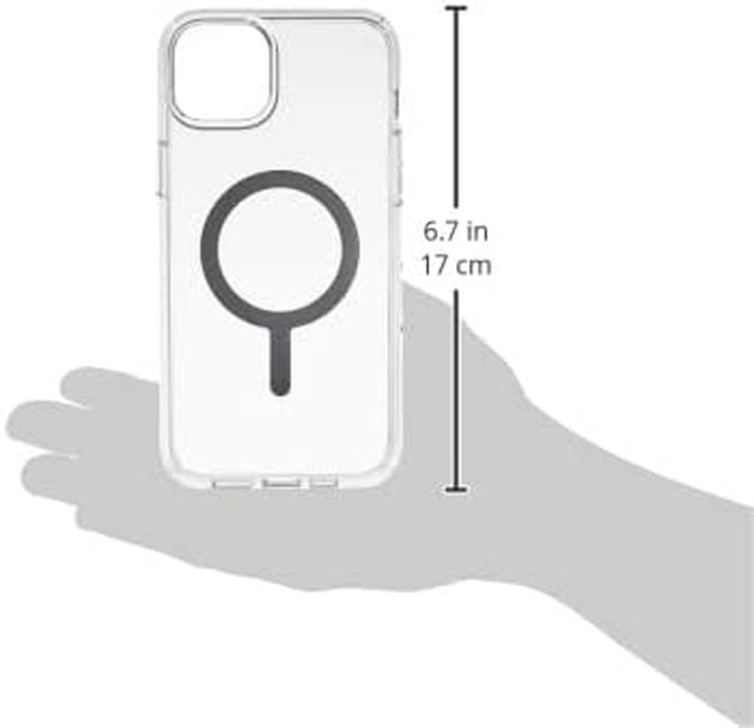 Speck Presidio Perfect Magsafe Case for Iphone 14 Plus, Clear/Silver image number 4