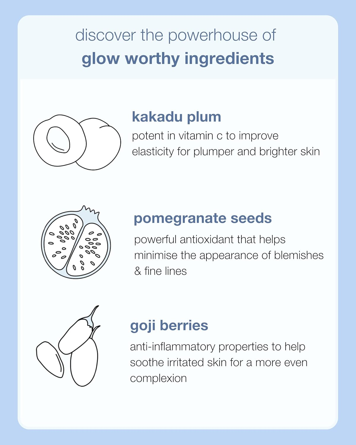 Natio Australia Glow 10 Minute Miracle Mask - Intensely Hydrating Wipe off Face Mask - Clinically Tested & Fragrance Free - Kakadu Plum, Pomegranate, Goji Berry, Shea Butter, Sodium Hyaluronate, Vitamin E and Grapeseed Oil - Vegan Friendly & Made in Australia image number 3