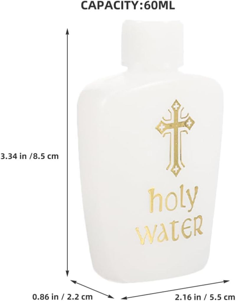 Amosfun 60Ml Plastic Bottles Holy Water Vials Aromatherapy Jars Empty Containers image number 4