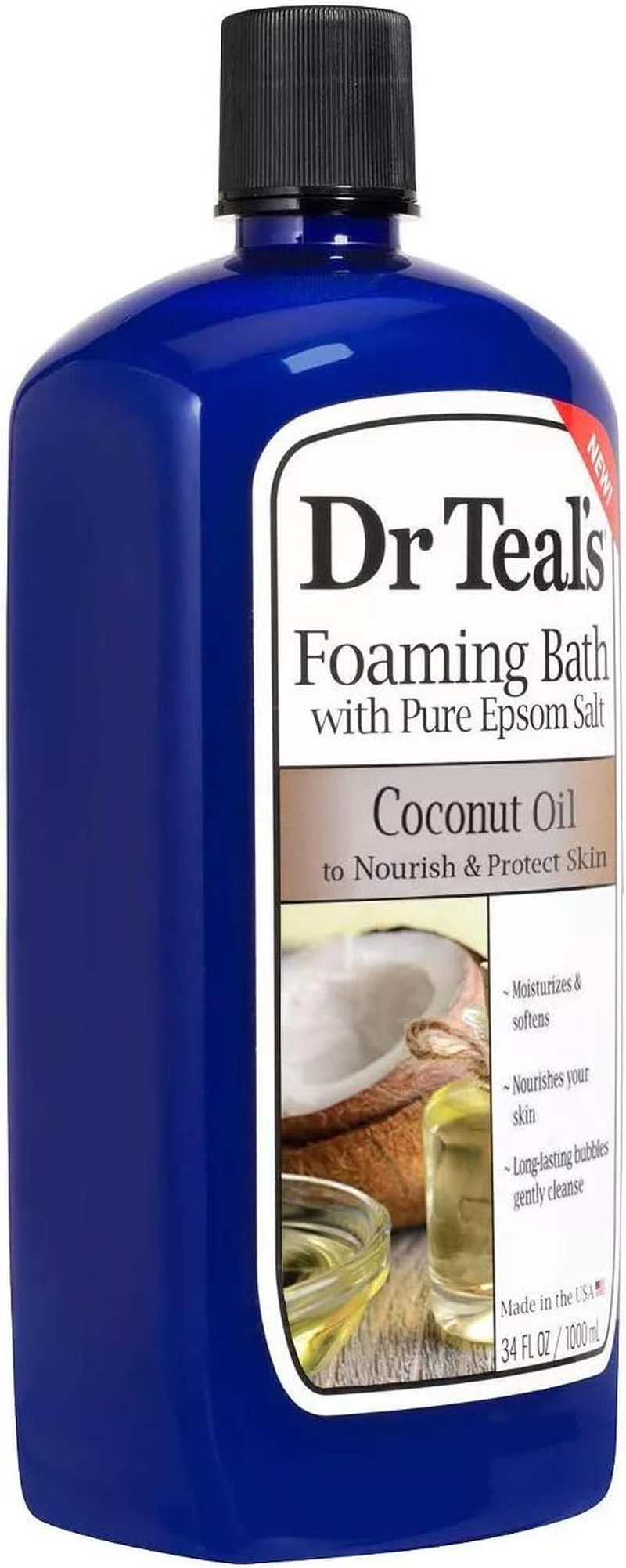 Dr Teal'S Foaming Bath Combo Pack (68 Fl Oz Total), Moisturizing Shea Butter & Almond Oil, and Nourishing Coconut Oil