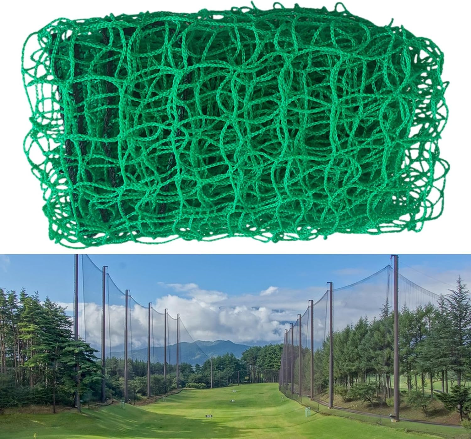 Golf Practice Barrier Net Hitting Netting Sport Training Net for Backyard - Black 2Mx2M image number 7