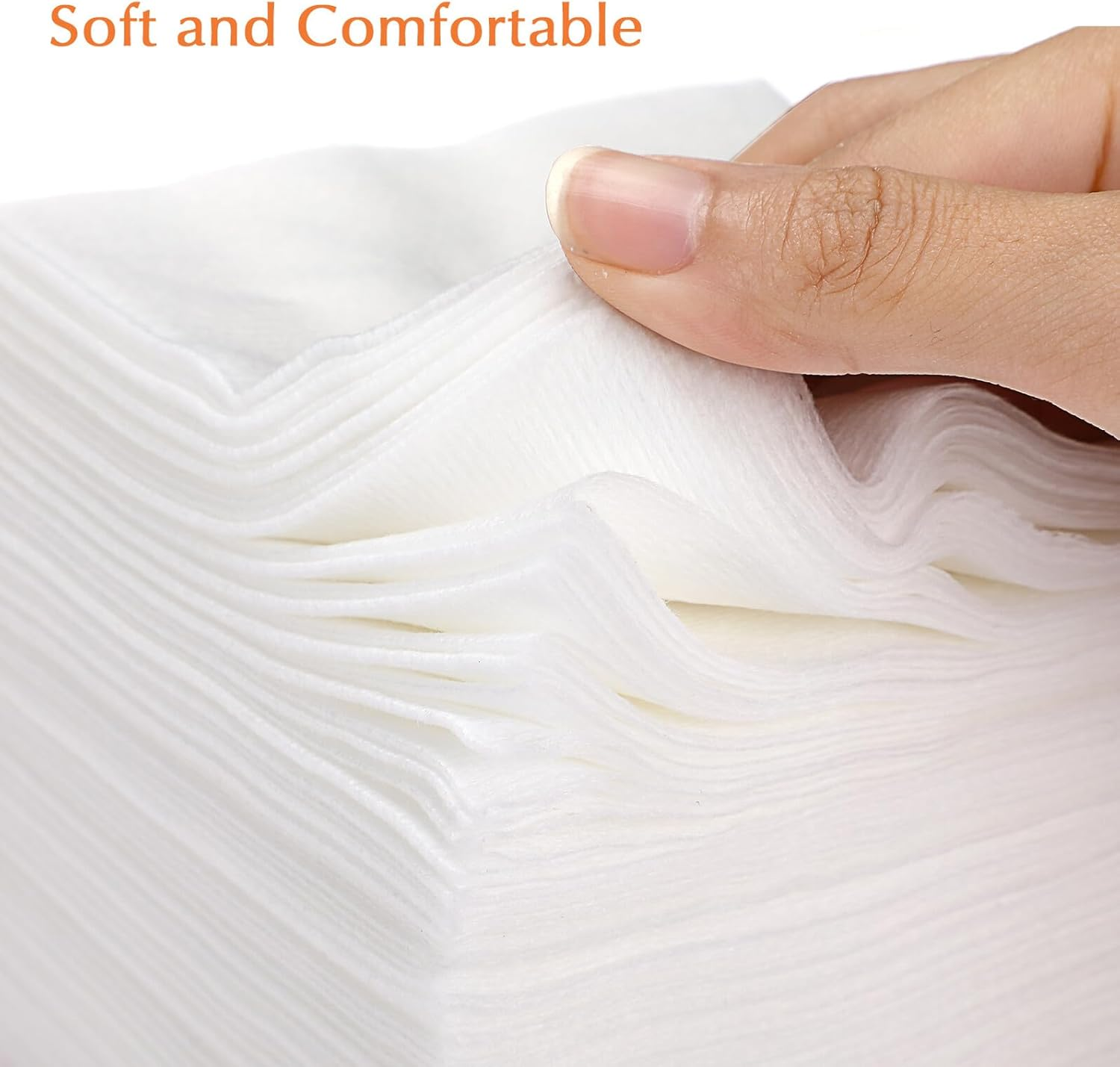 FRCOLOR 200Pcs Non-Woven Gauze for Care Soft Highly Absorbent Breathable Dressing for First Aid and Makeup Removal for All Skin Types image number 5