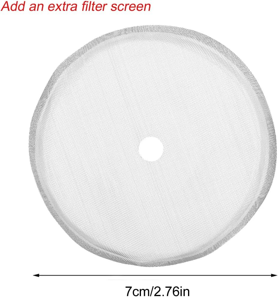 QNA French Press with Coffee Bean Canister Include an Extra Filter (350Ml/2 Cup), 304 Stainless Steel Coffee Plunger Tea Maker with Double Vacuum Insulation, No Coffee Grounds (350ML) image number 5