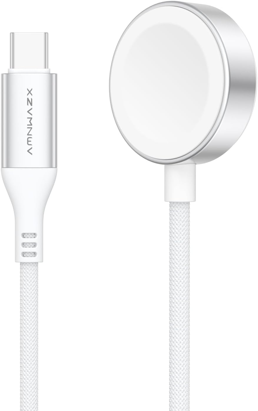 A2515 5W USB C Fast Watch Charger for Apple Watch Series Ultra2,Ultra,9,8,7,Usb-C Braided Watch Charging Cable Compatible with Apple Iwatch Series Se,6,5,4,3,2,1(1M) image number 5