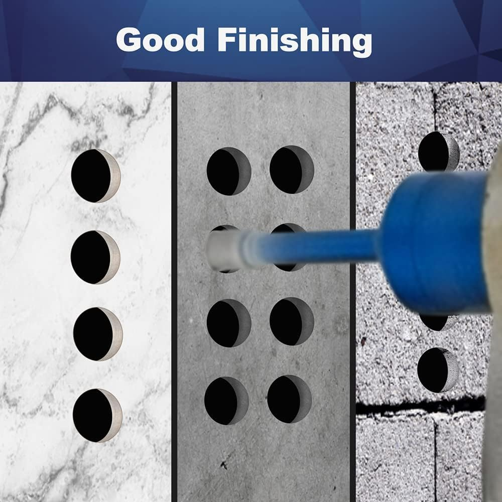 BRSCHNITT M14 Tile Drill Bit Diamond Drill Bit 6 Mm, 10 Pieces M14 Diamond Drill Bit for Porcelain Ceramic Tiles Marble Granite Stone image number 5