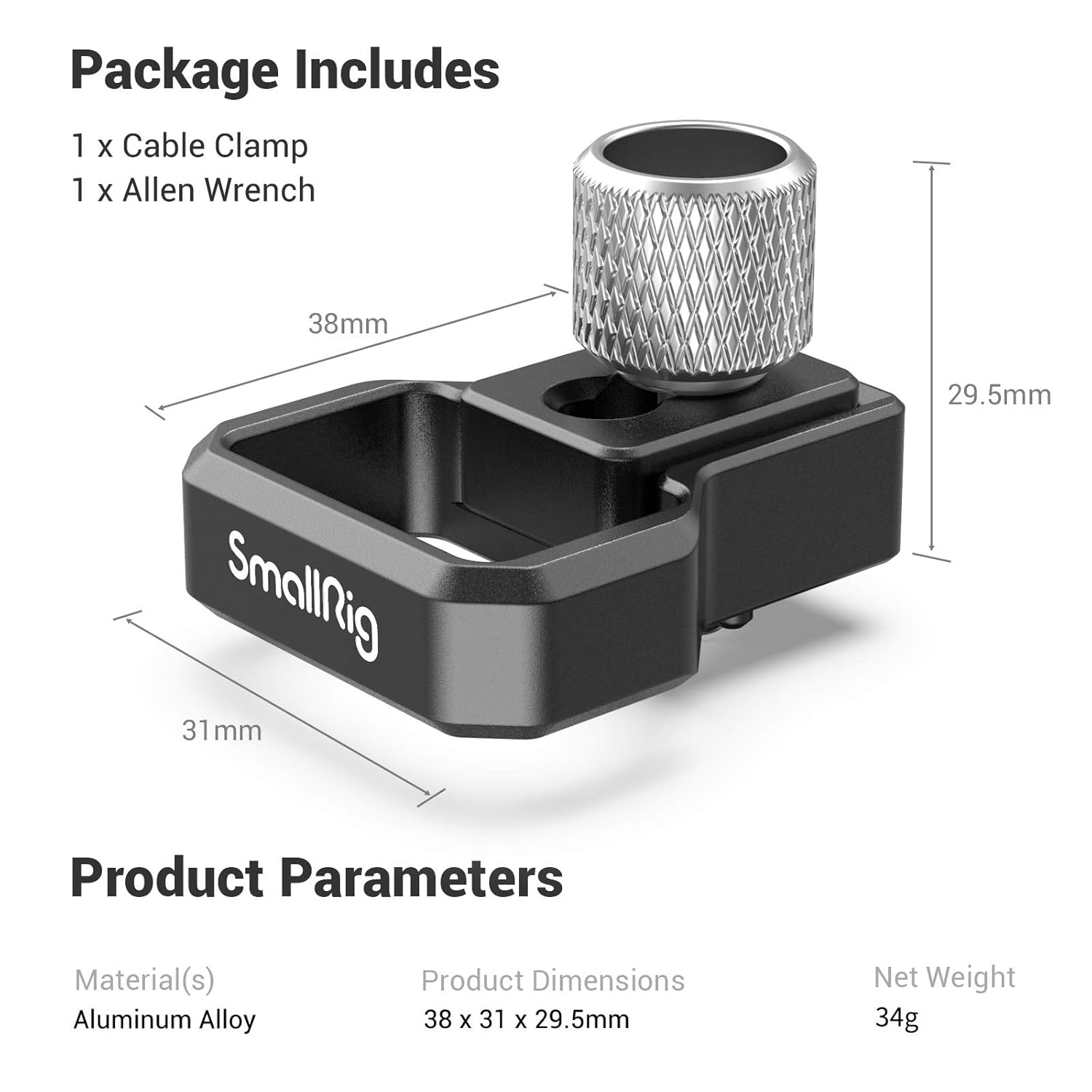 Smallrig A7SIII Cage Cable Clamp for Sony A7S III Camera - 3000