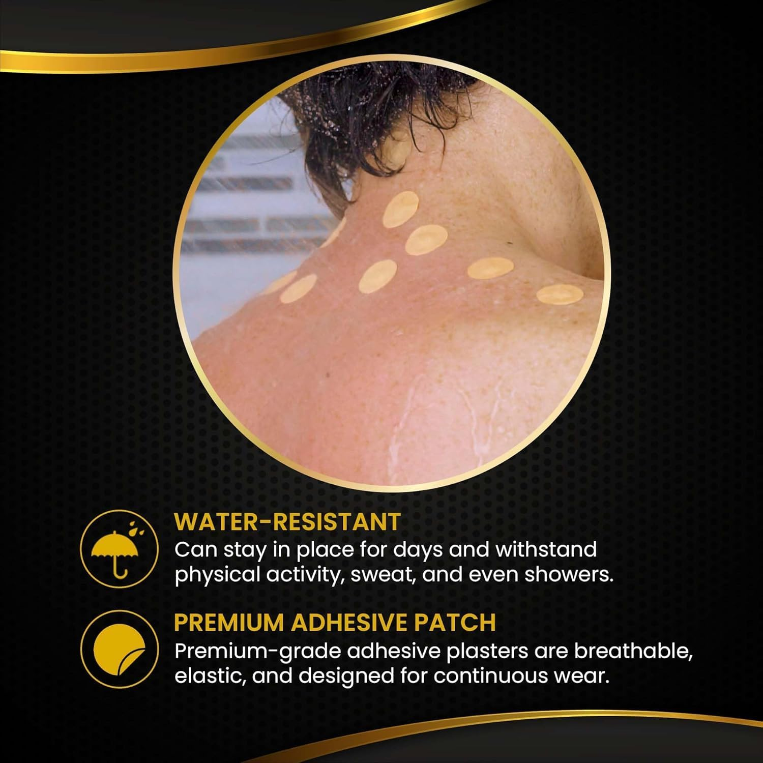 Magnetrx&reg; Magnetic Acupressure Patches - 3,500 Gauss Ultra Strength Healing Magnets for the Body - Acupressure Magnets Patch (20 Pack) image number 2