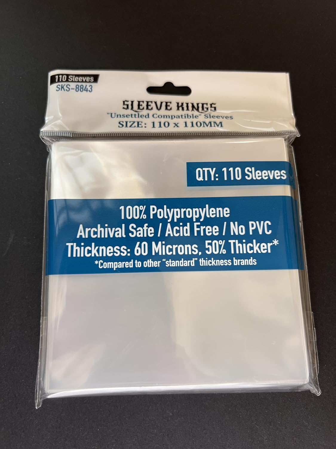 Sleeve Kings Board Game Sleeves (110Mm X 110Mm) (110 Sleeves per Pack) image number 2