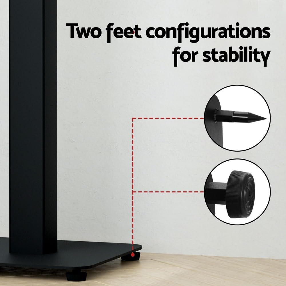 Alpha Speaker Stand 70-117Cm Adjustable Height Surround Sound Studio Home 2Pcs image number 4