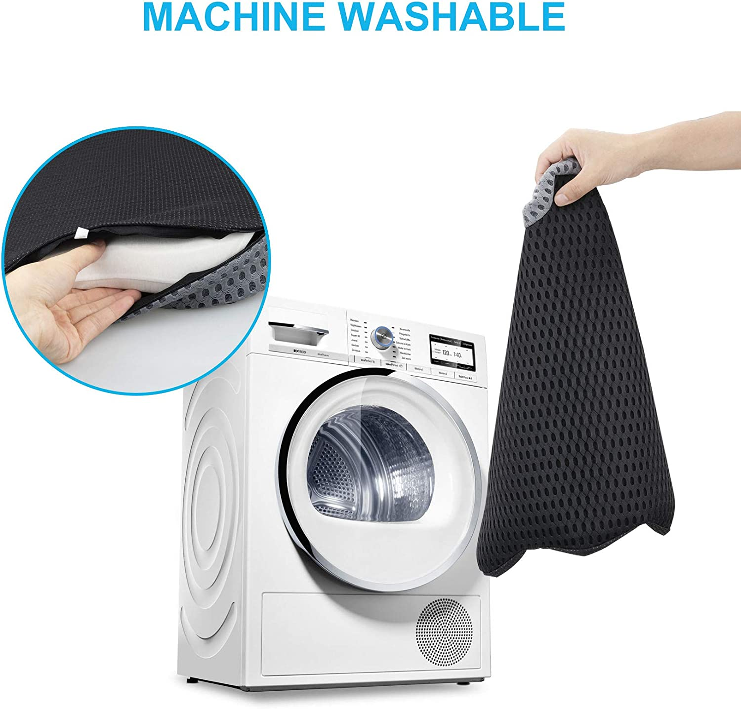 2025 Upgrades Car Coccyx Seat Cushion Pad for Sciatica Tailbone Pain Relief, Heightening Wedge Booster Seat Cushion for Short People Driving, Truck Car Accessories Driver, for Office Chair image number 6